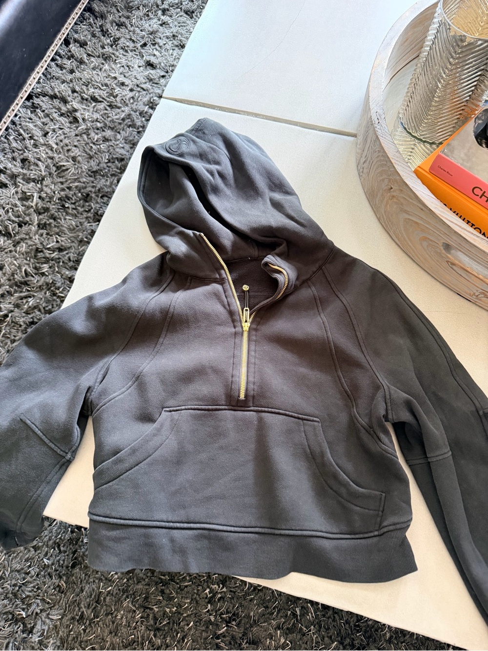 Lululemon Scuba Hooded Pullover Sweatshirt - black
